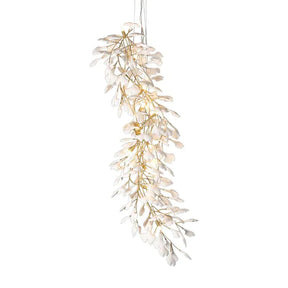 Gingko Porcelain Petal Staircase Modern Chandelier, Long Branch Chandelier