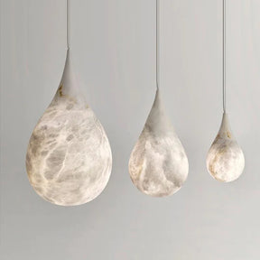 Lara Alabaster Raindrop Pendant Lighting , Dining Table Pendant