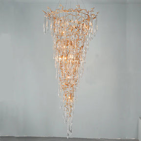 Quinn Branch Crystal Chandelier H 94.49", Modern Lighting