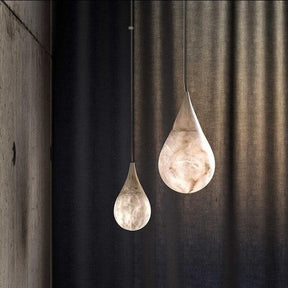 Lara Alabaster Raindrop Pendant Lighting , Dining Table Pendant