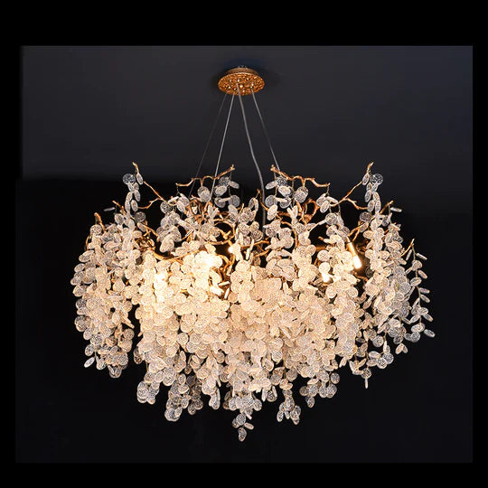 Hedda Branch Crystal Chandelier, High-end Lighting Design