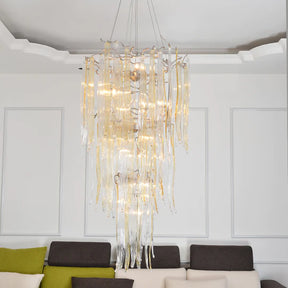 Kayla Branch Glass Chandelier, Home Decoration Lamp